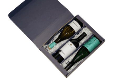 Gift box for three bottles (blue) - Image 2